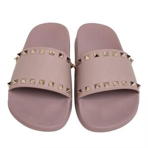 Valentino Garavani Nude Pink Leather slides